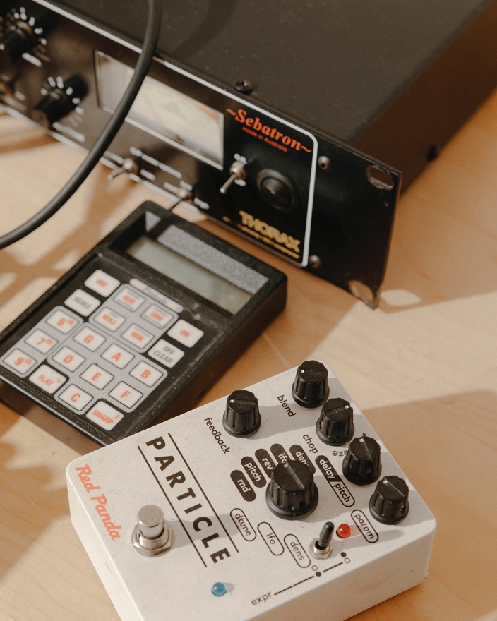 Jay uses a lot of analog equipment to produce his music.