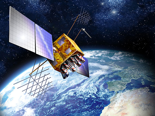 Satellite over earth