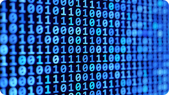 GSS6450 blue binary code data