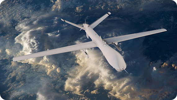 drone in space