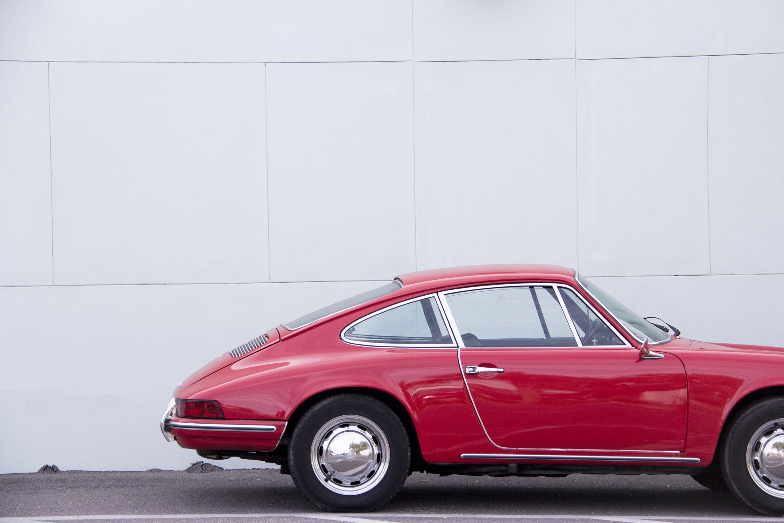 Classic Red Porsche Car