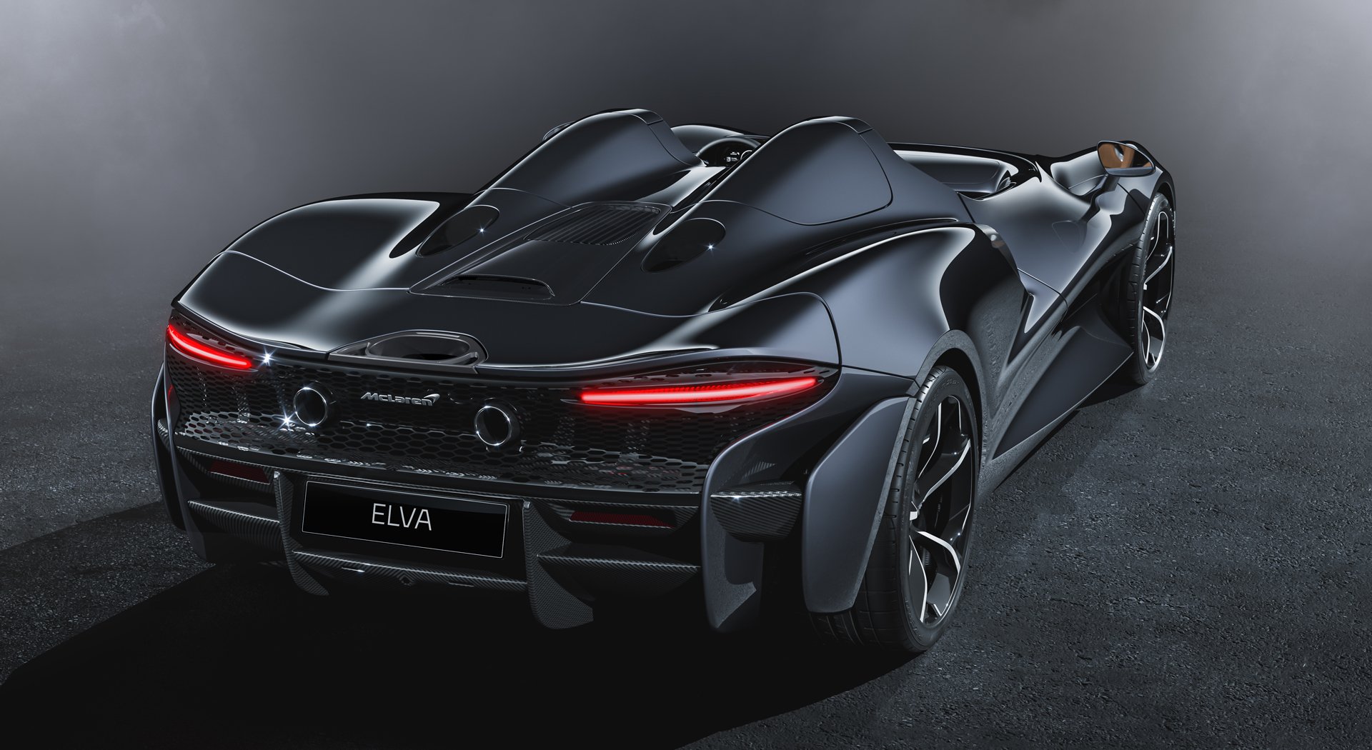 Black McLaren Evla Rear