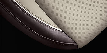 Nappa Leather Two-Tone Burgundy / Grey