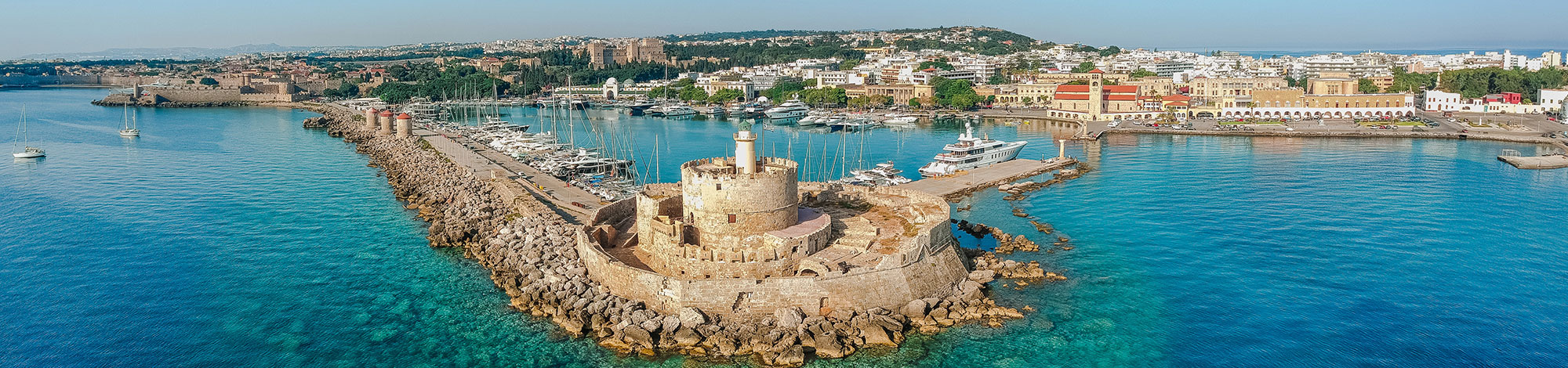 Rhodos Last Minute Festung am Hafen von Rhodos in Griechenland