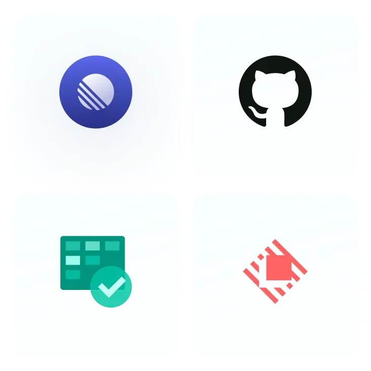 A black background showing logos for Azure Boards, Raycast, Linear, Azure, and GitHub.
