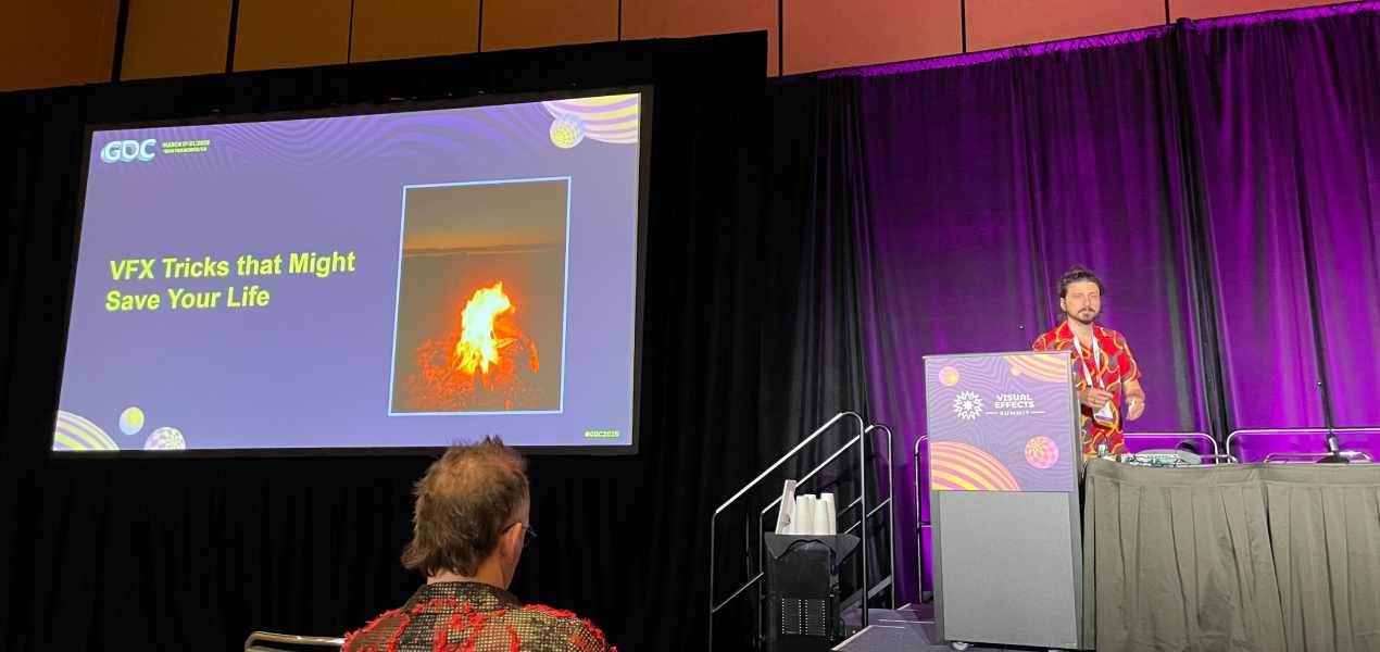 Bruno Afonseca presenting at the Visual Effects Summit