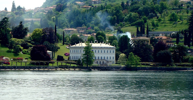 Villa Melzi sett från sjön. På återseende!