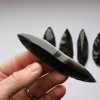 Pazourkový nůž – Sada 5 dlouhých čepelových hrotů z obsidiánu náhled