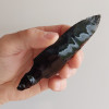 Pazourkový nůž – Obsidiánový hrot s řapem velký náhled