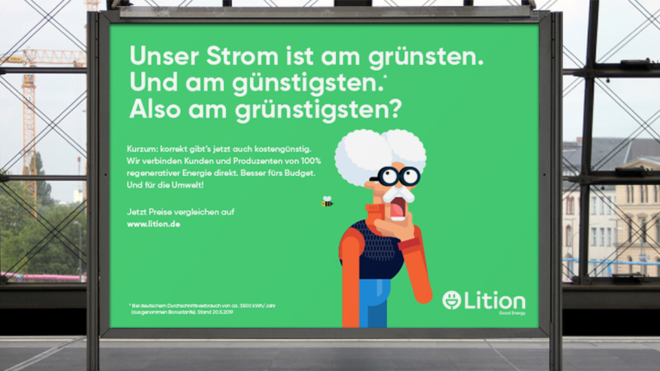Unser Strom ist am grünsten. Und am günstigsten. Also am grünstigsten?