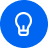 Knowledge base blue icon