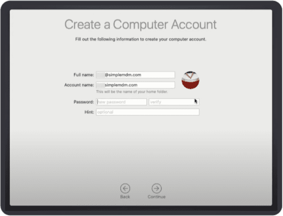 Create a Computer Account