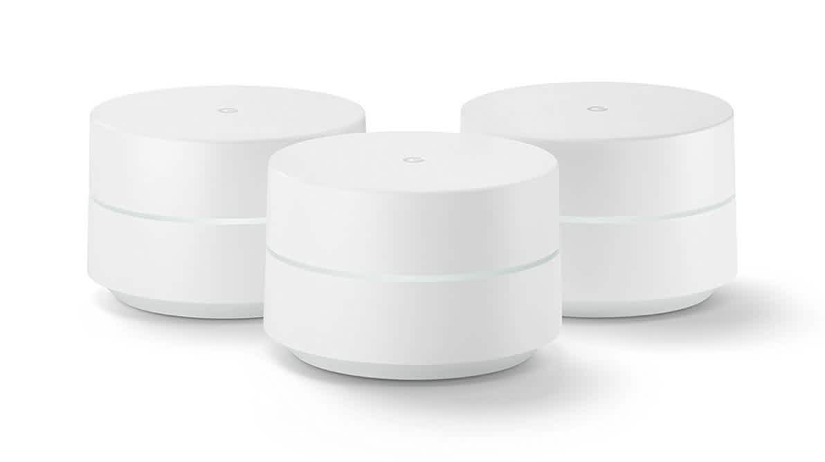 Tre Google Wifi routere sammen