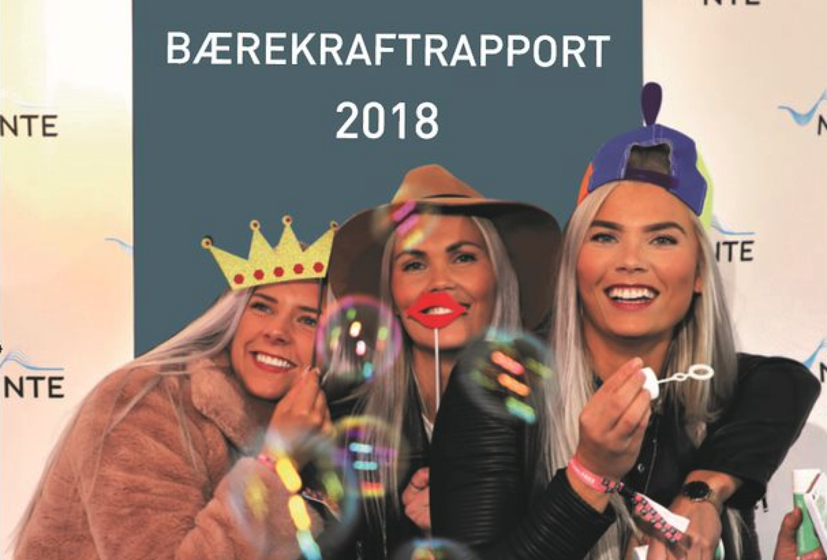 3 unge damer har kledd seg ut til fotografering