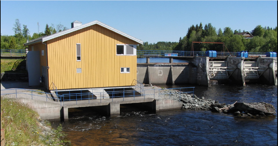 Sundfossen kraftstasjon kraftstasjon fra utsiden