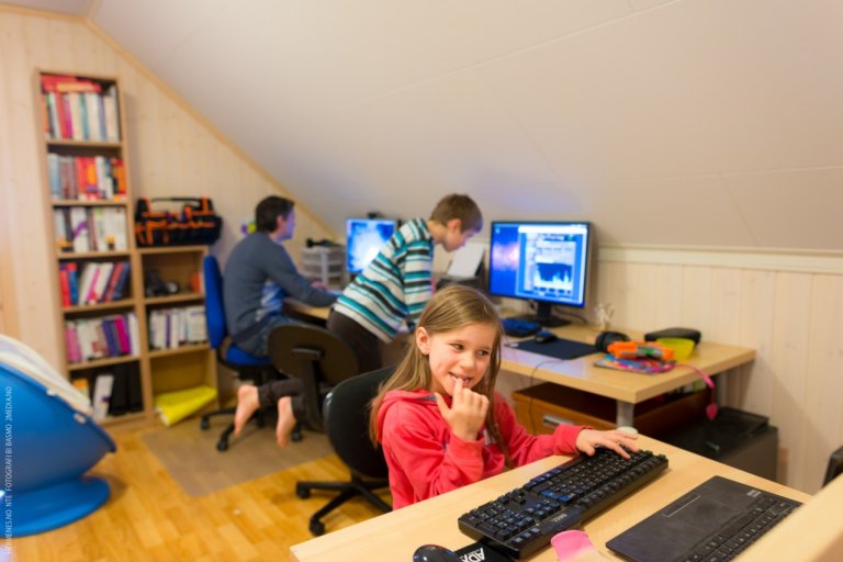 Familien Hallingstad pÄ familiekontoret