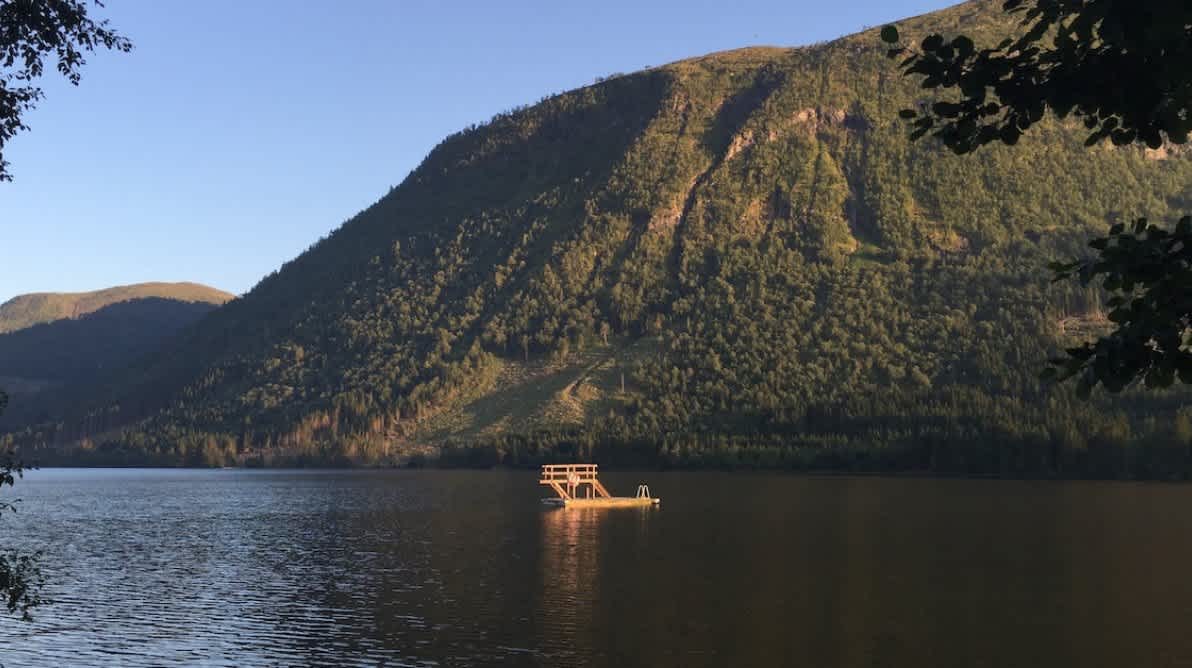 InnsjÞ med badeplass