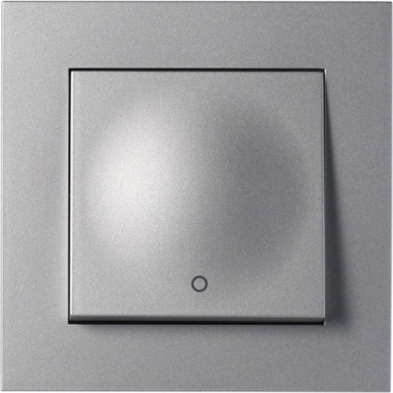 aluminiumsfarget lysbryter