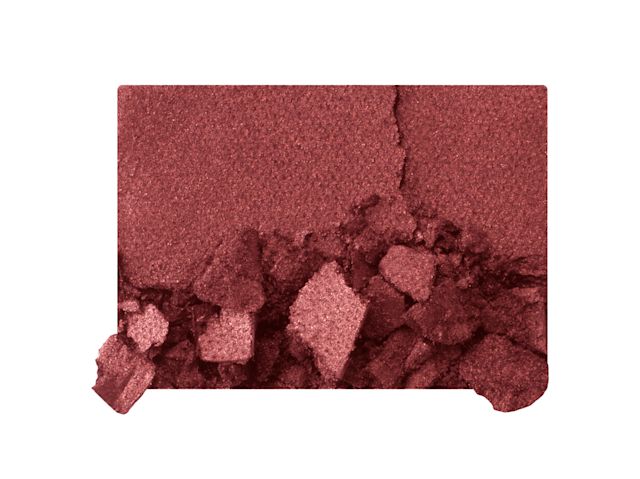 Walk of No Shame Palette Smoke shade swatch Swatch of a smokey red matte eyeshadow.