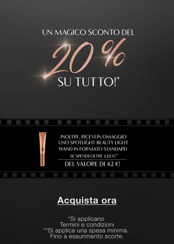 Un magico sconto del 20% su tutto!* Un magico sconto del 20% su tutto!*