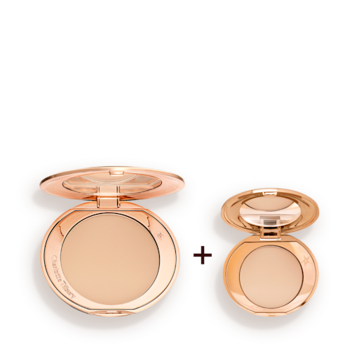 Airbrush Flawless Finish Powder Full Size + Travel Size - 2 Medium Airbrush Flawless Finish Powder Full Size + Travel Size - 2 Medium