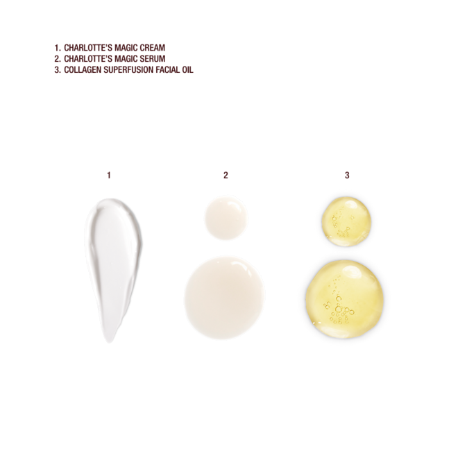 Magic Cream 50ml + Travel Size Face Oil 8ml + Travel Size Magic Serum 8ml TEXTURE Magic Cream 50ml + Travel Size Face Oil 8ml + Travel Size Magic Serum 8ml TEXTURE