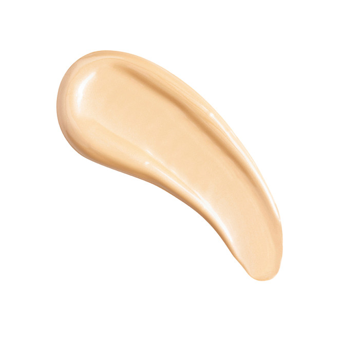 Swatch of a glow-boosting primer in a warm golden-yellow shade.