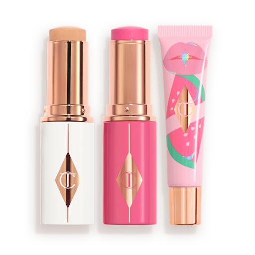 UNREAL FOUNDATION 4 + PINKY GLOW SWATCH + JUICYLICIOUS PINK WATERMELON-Packshots UNREAL FOUNDATION 4 + PINKY GLOW SWATCH + JUICYLICIOUS PINK WATERMELON-Packshots