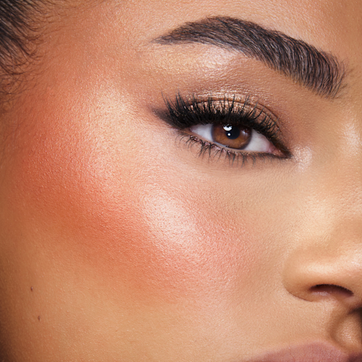 Hollywood Blush & Glow Glide Palette - Tan-Deep on medium skin tone model Hollywood Blush & Glow Glide Palette - Tan-Deep on medium skin tone model