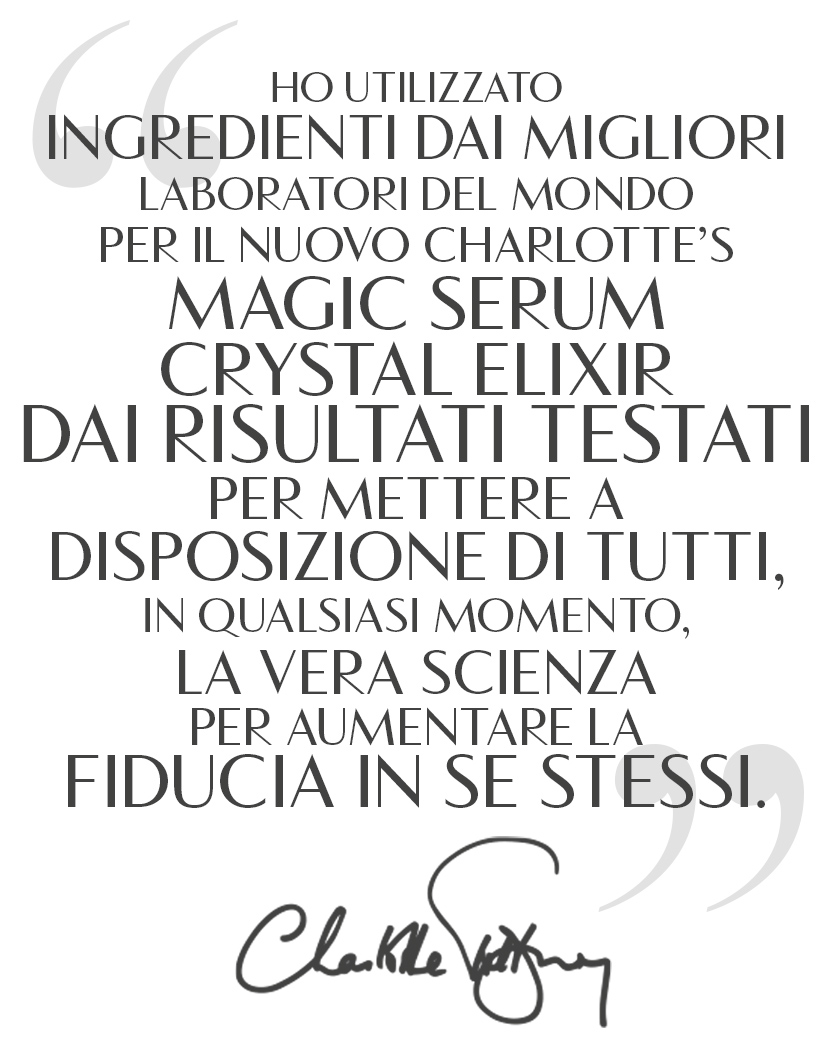 Magic Serum Charlotte Quote Italian
