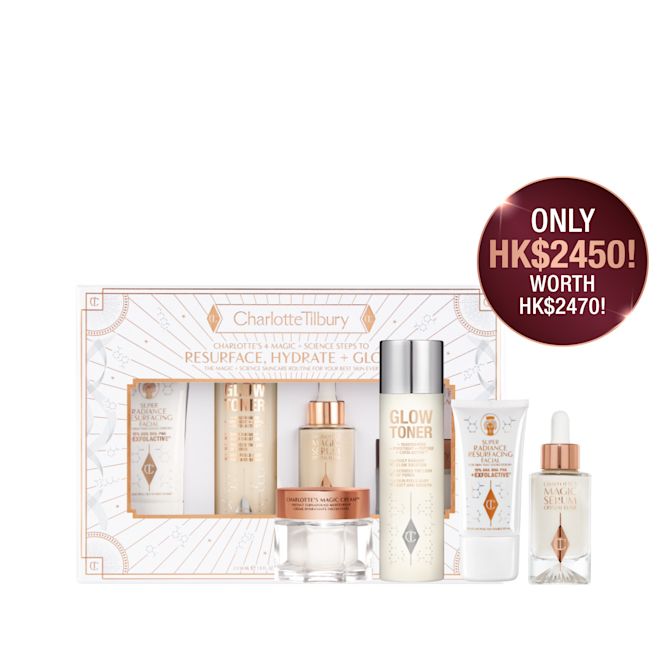 GMSHXX4X1R - skin revival routine -Box 4 Magic + Science Steps to Resurface, Hydrate + Glow Packaging