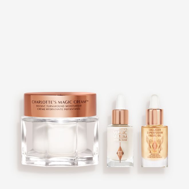 Magic Cream 50ml + Travel Size Face Oil 8ml + Travel Size Magic Serum 8ml Magic Cream 50ml + Travel Size Face Oil 8ml + Travel Size Magic Serum 8ml