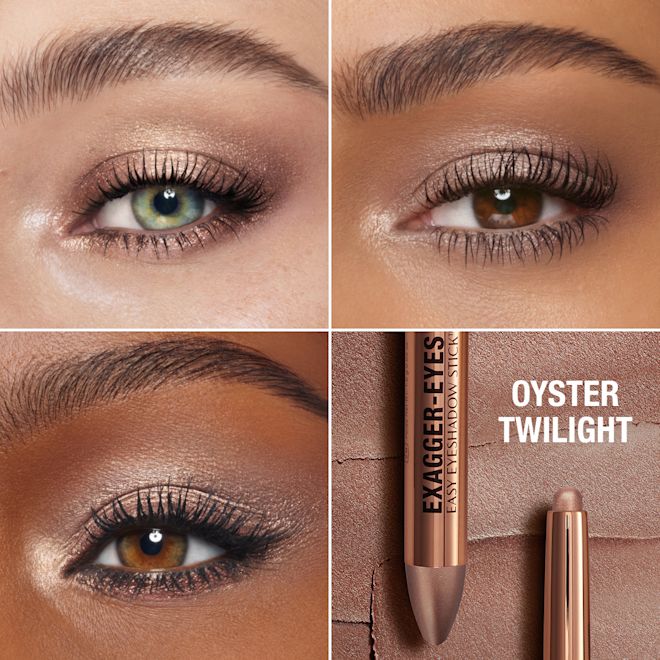Exagger-eyes Eyeshadow Stick - Oyster Twilight Model Close Up Grid Exagger-eyes Eyeshadow Stick - Oyster Twilight Model Close Up Grid