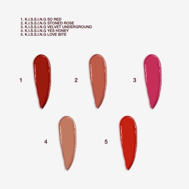 K.I.S.S.I.N.G LIPSTICK SWATCHES K.I.S.S.I.N.G LIPSTICK SWATCHES