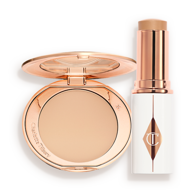 UNREAL SKIN SHEER GLOW TINT + AIRBRUSH FLAWLESS FINISH duo packaging UNREAL SKIN SHEER GLOW TINT + AIRBRUSH FLAWLESS FINISH duo packaging
