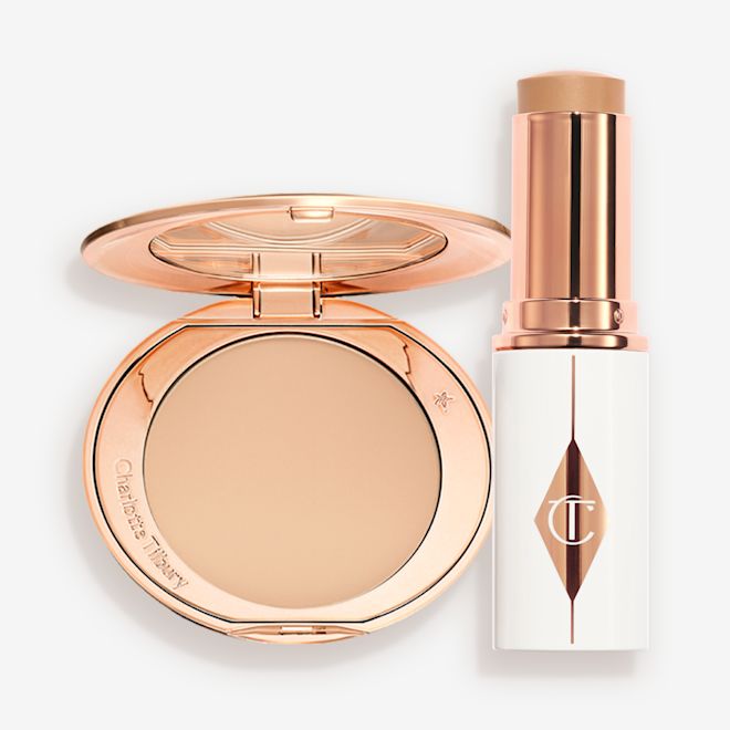 UNREAL SKIN SHEER GLOW TINT + AIRBRUSH FLAWLESS FINISH duo packaging UNREAL SKIN SHEER GLOW TINT + AIRBRUSH FLAWLESS FINISH duo packaging