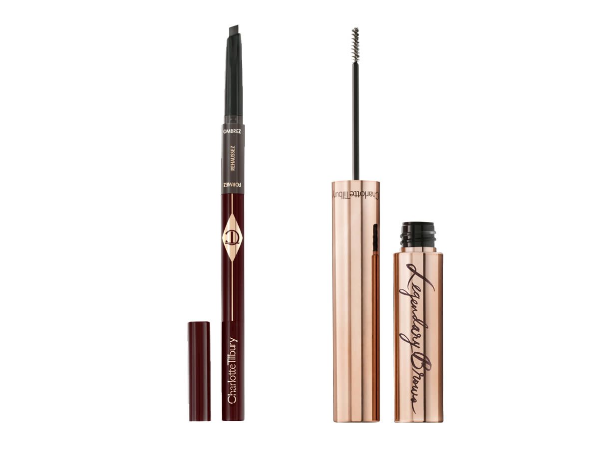 Brow Lift and Legendary Brows open An open eyebrow pencil with an open eyebrow tint.