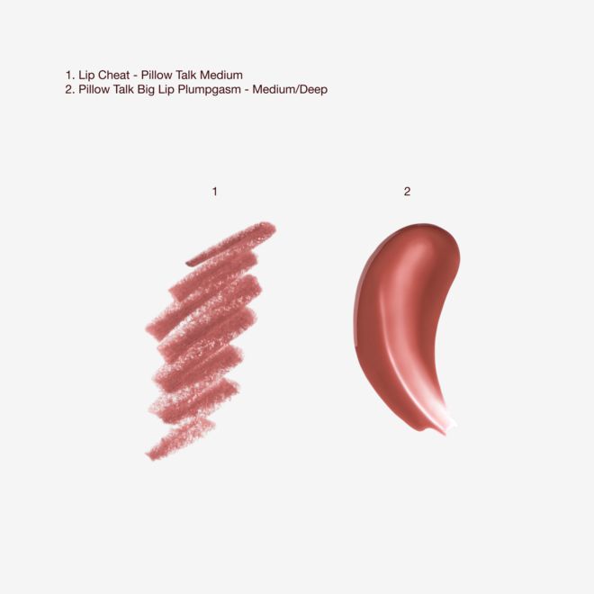 Pillow Talk Plumpgasm Lip Kit - Medium Texture Swatch Pillow Talk Plumpgasm Lip Kit - Medium Texture Swatch