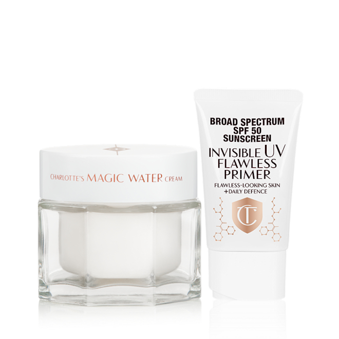 Magic Water Cream and primer packaging Magic Water Cream and primer packaging