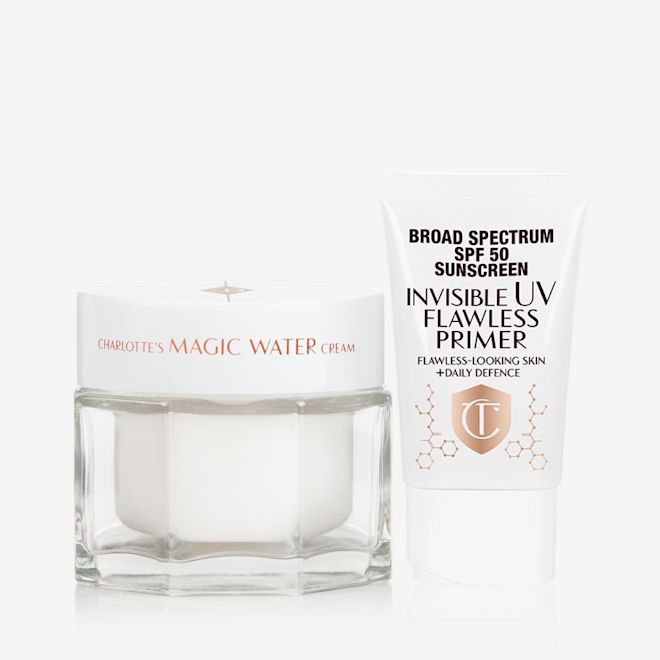 Magic Water Cream and primer packaging Magic Water Cream and primer packaging