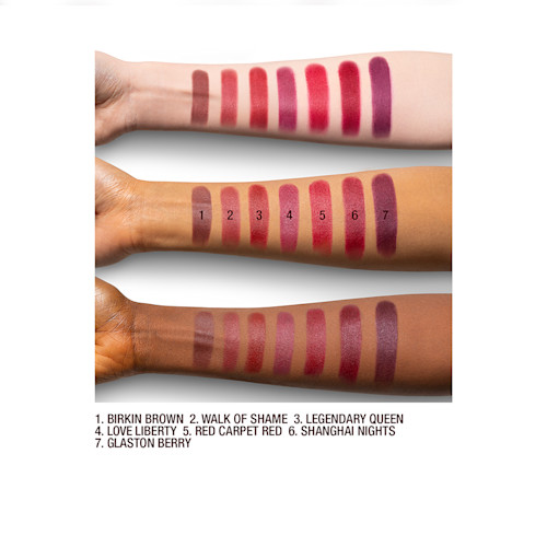 Matte Revolution Red Shades Arm Swatches Matte Revolution Red Shades Arm Swatches