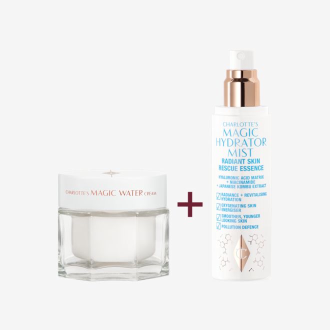 Charlotte's Magic Water Cream & Magic Hydrator Mist Duo Charlotte's Magic Water Cream & Magic Hydrator Mist Duo
