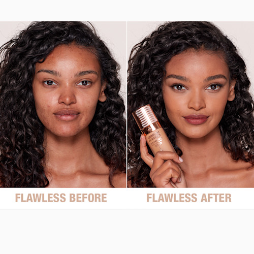 Airbrush Flawless Foundation 9 Cool Before and After Airbrush Flawless Foundation 9 Cool Before and After