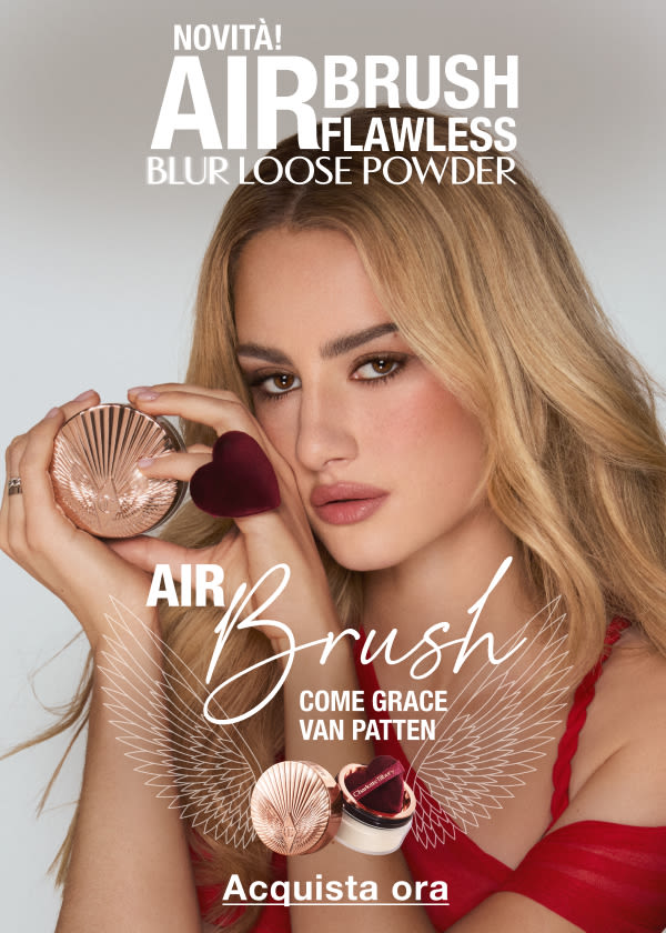 NOVITÀ! AIRBRUSH FLAWLESS BLUR LOOSE POWDER SEMBRA DI NON AVERE NULLA SULLA PELLE. UNIFORMA AL MASSIMO. FINO A 24 ORE* DI CONTROLLO DI SEBO E IDRATAZIONE NOVITÀ! AIRBRUSH FLAWLESS BLUR LOOSE POWDER SEMBRA DI NON AVERE NULLA SULLA PELLE. UNIFORMA AL MASSIMO. FINO A 24 ORE* DI CONTROLLO DI SEBO E IDRATAZIONE
