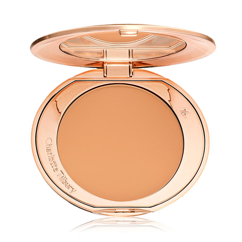 Airbrush Flawless Finish Tan packshot for blog Airbrush Flawless Finish pressed powder in shade 3 for tan complexions