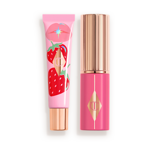 JUICYLICIOUS STRAWBERRY VANILLA + PINKY GLOW PACKSHOT JUICYLICIOUS STRAWBERRY VANILLA + PINKY GLOW PACKSHOT