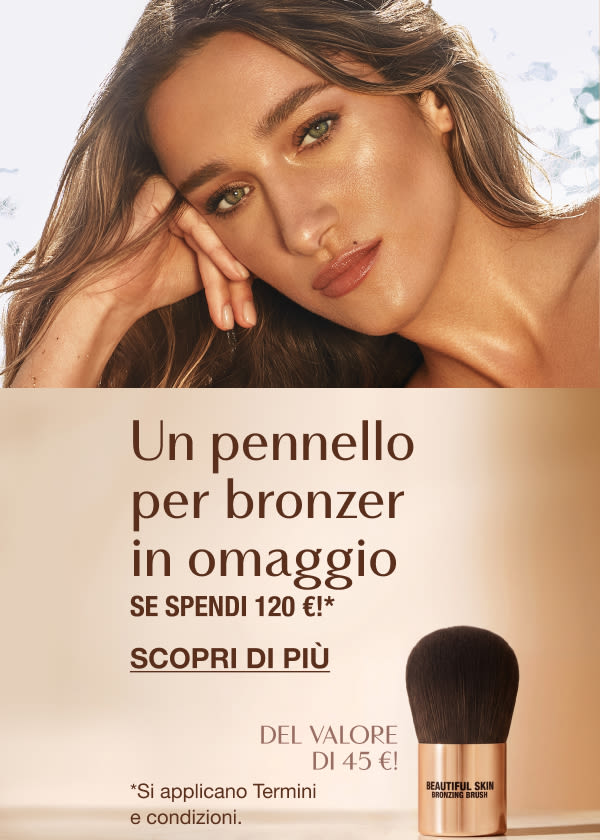 Un pennello per bronzer in omaggio se spendi 120 €!* Un pennello per bronzer in omaggio se spendi 120 €!*
