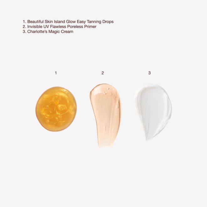 REVIVE, PROTECT, BRONZE & GLOW TRIO texture swatch REVIVE, PROTECT, BRONZE & GLOW TRIO texture swatch