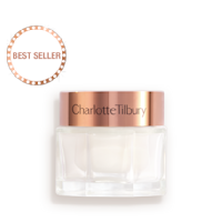 PDP-MC-50ml-NA 4 -1 Pearly-white face cream in a glass jar with a gold-coloured lid.