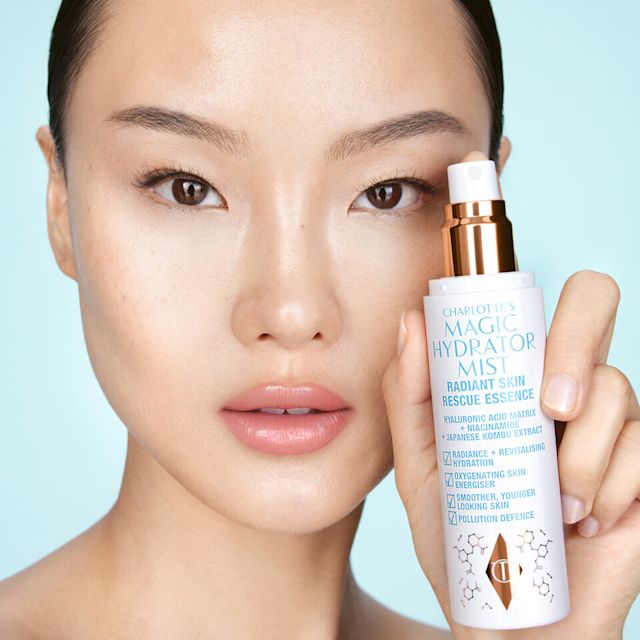 Makeup Without Foundation model shot Model with glowing skin without foundation